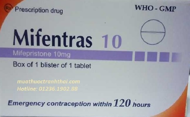 Thuốc tránh thai khẩn cấp Mifentras 10