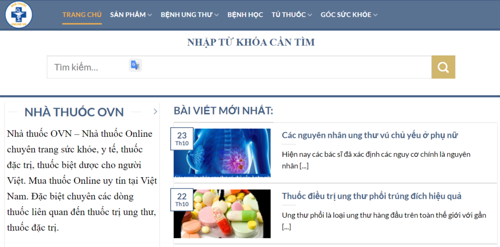 Nhà thuốc Online OVN uy tín TPHCM